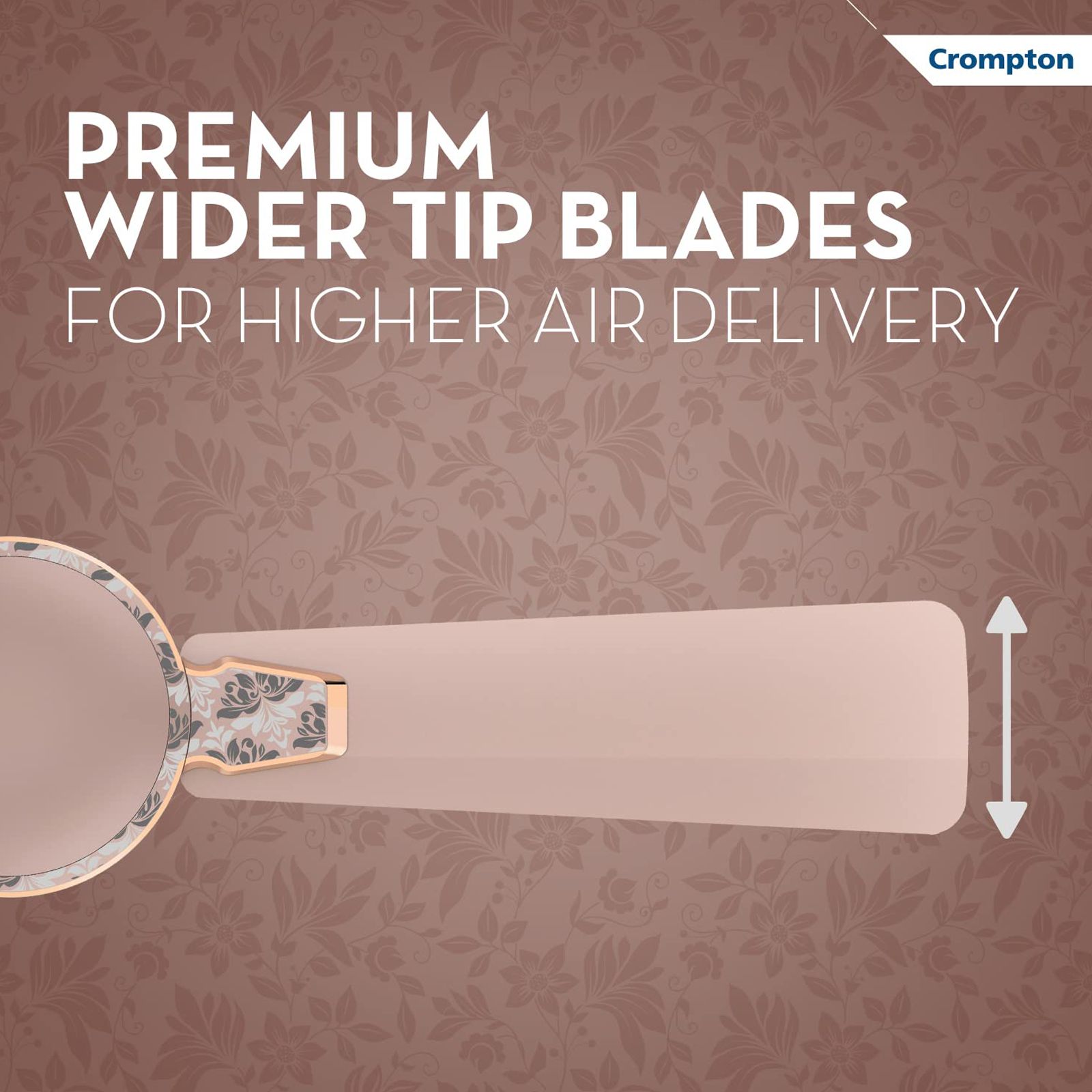 Crompton Premion Aura2 Designer 1 Star 1200mm 3 Blade Copper Motor Ceiling Fan (Duratech Technology, Rose Gold) Crompton Premion Aura2 Designer 1 Star 1200mm 3 Blade Copper Motor Ceiling Fan (Duratech Technology, Rose Gold)_10