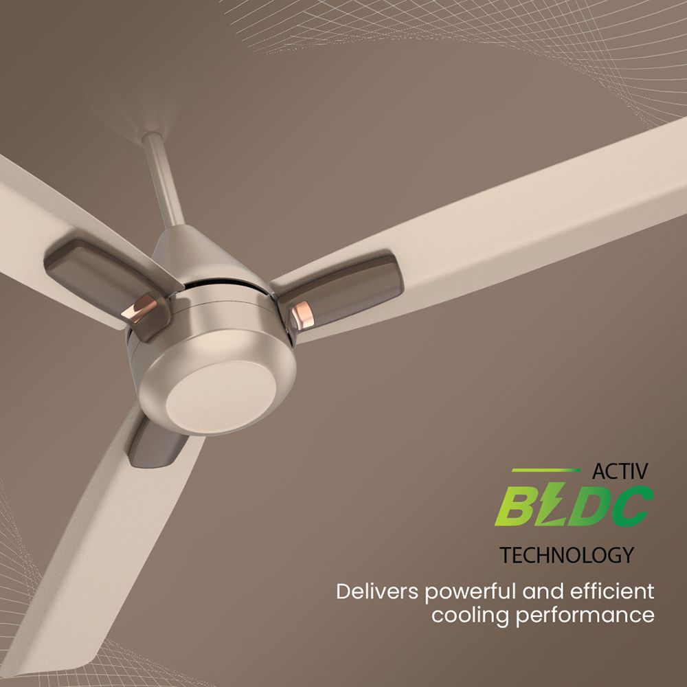Crompton Energion Cromair Plus 5 Star 1200mm 3 Blade BLDC Motor Ceiling Fan (Inverter Technology, Satin Sand)_5