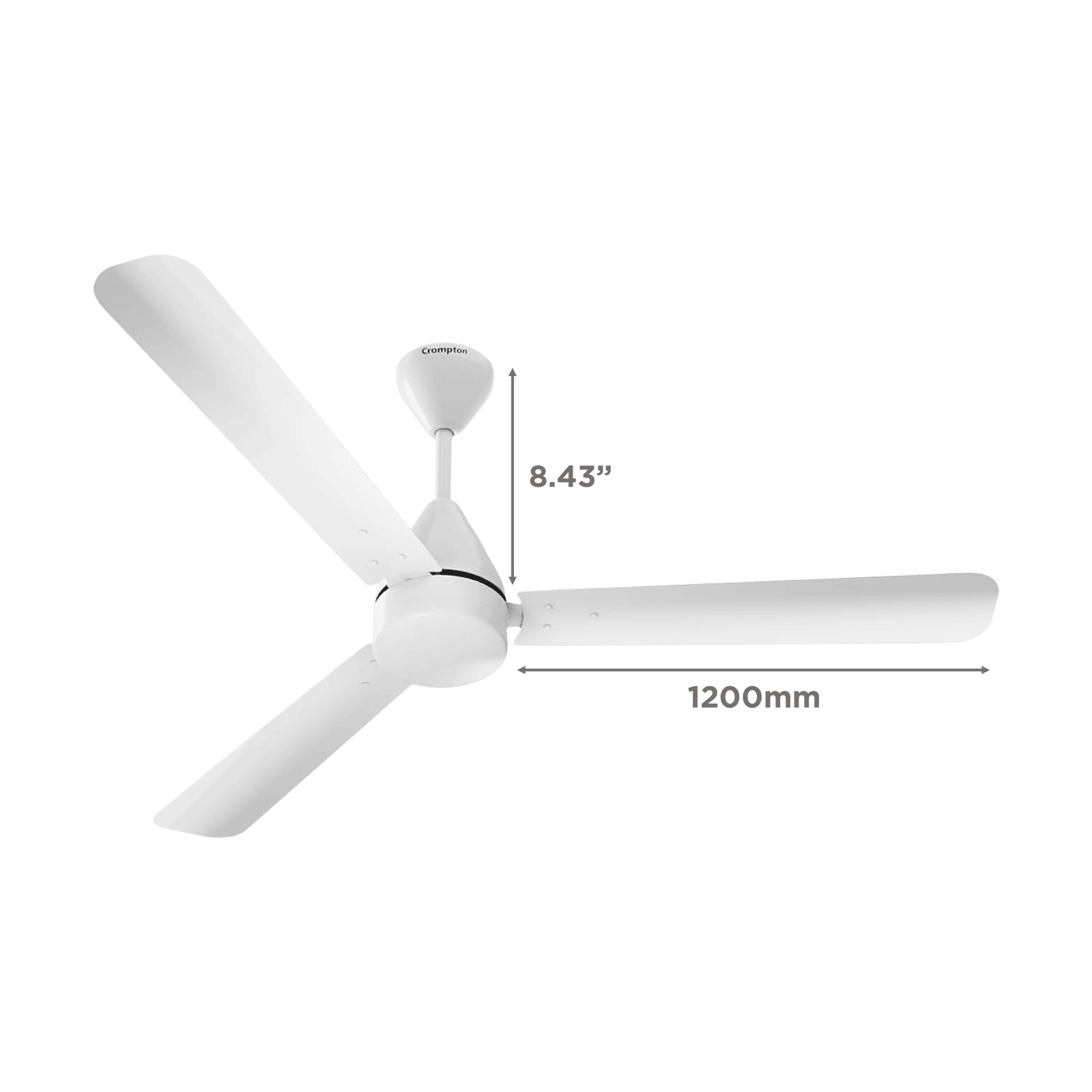 Crompton Energion Hyperjet 5 Star 1200mm 3 Blade BLDC Motor Ceiling Fan with Remote (Hyper Mode, Opal White)_2