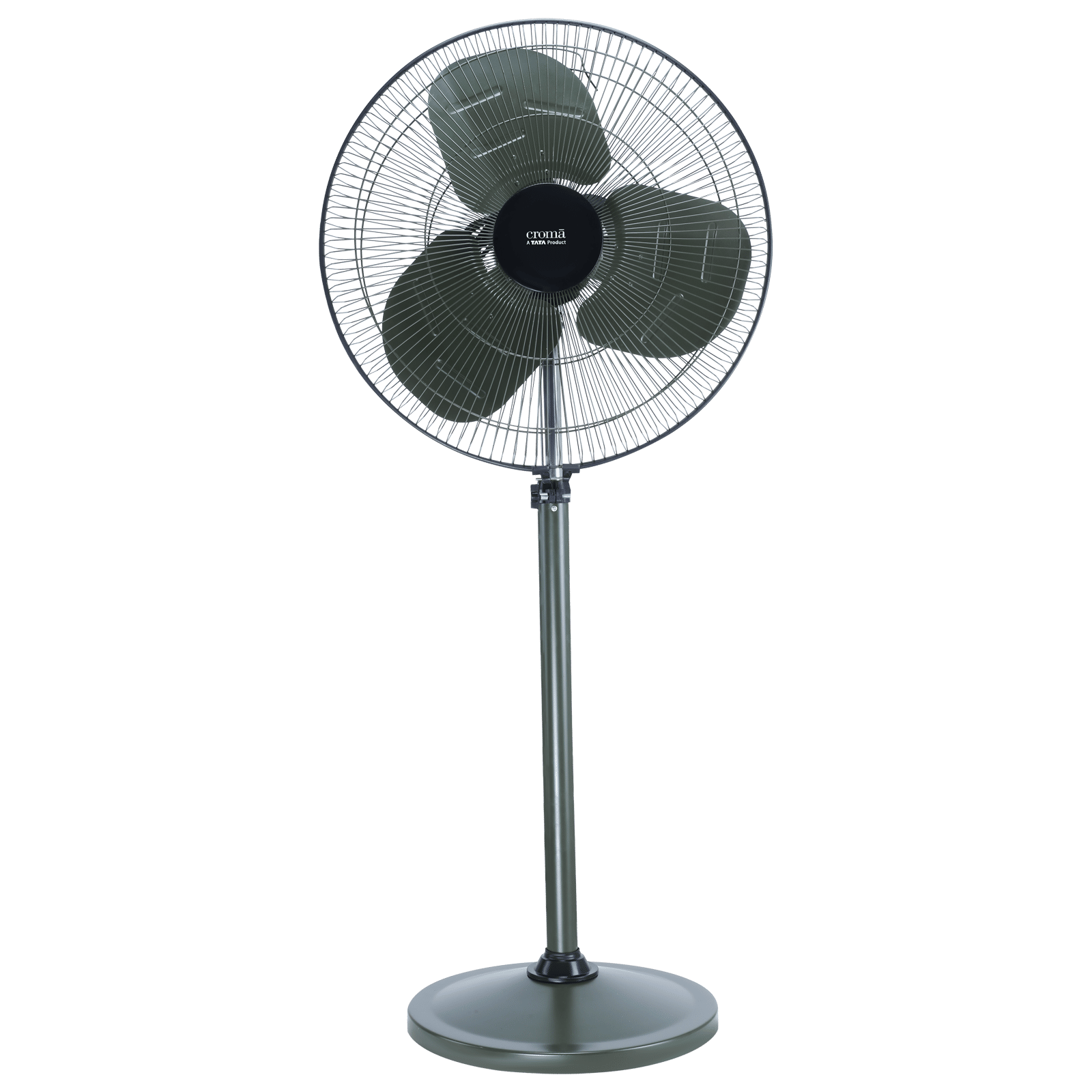Croma 500mm 3 Blade Silent Operation Pedestal Fan (Adjustable Setting, Military Green) Croma 500mm 3 Blade Silent Operation Pedestal Fan (Adjustable Setting, Military Green)_1