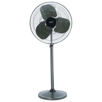 Croma 500mm 3 Blade Silent Operation Pedestal Fan (Adjustable Setting, Military Green)
