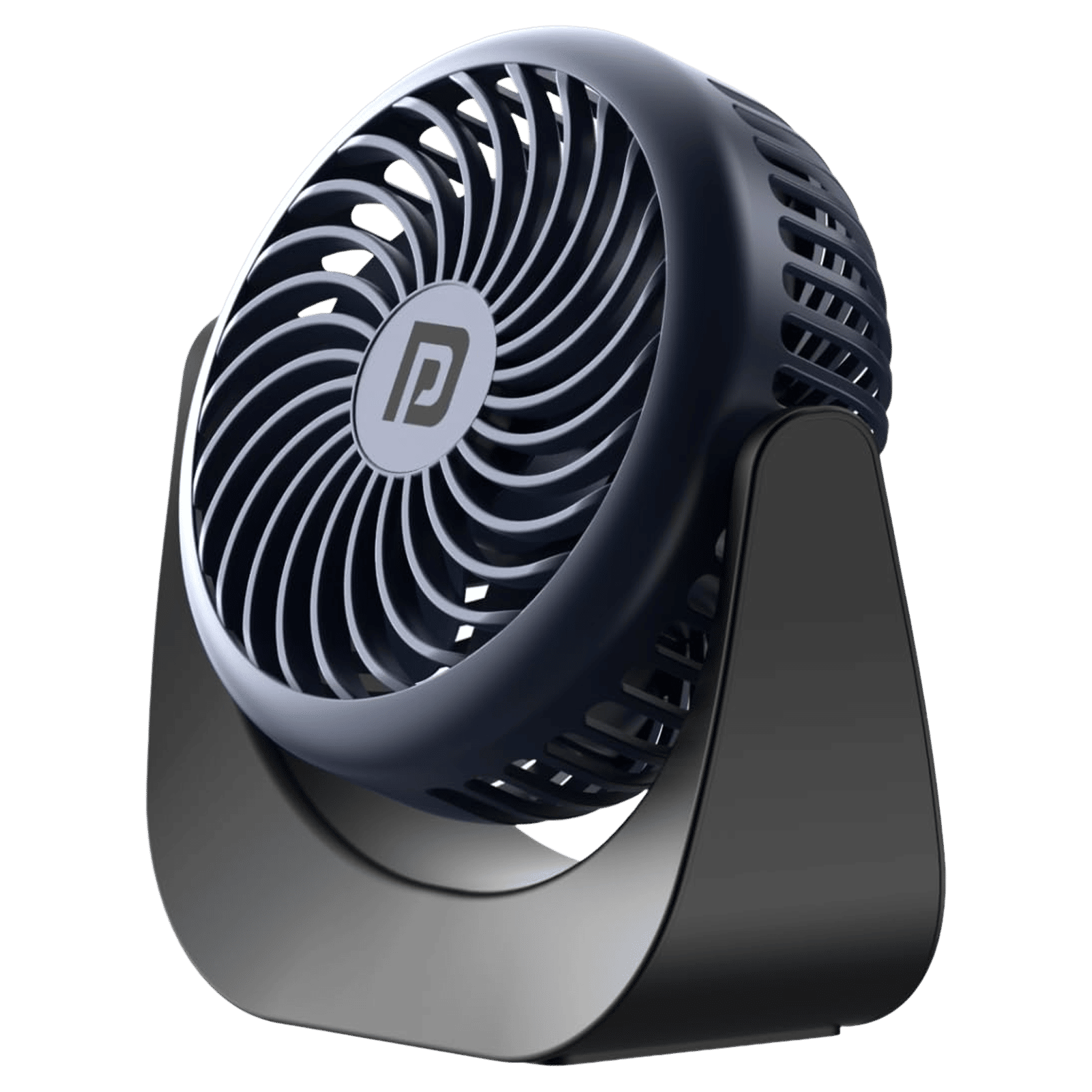 PORTRONICS Toofan 60mm 3 Blade BLDC Motor Mini Rechargeable Fan with 2000 mAh Battery (Low Noise Desk Fan, Blue)_1