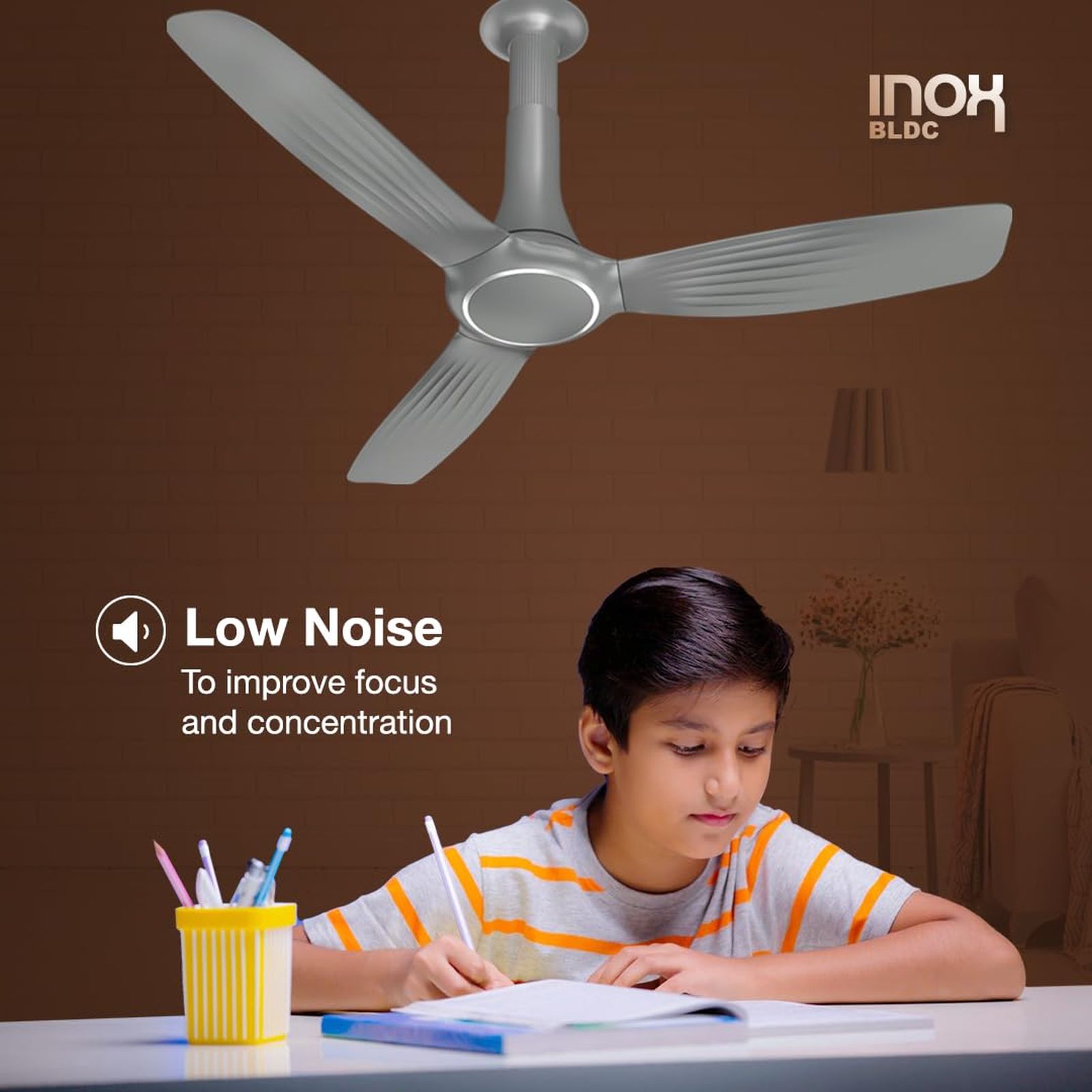 HAVELLS Inox 5 Star 1200mm 3 Blade BLDC Motor Ceiling Fan with Remote (Inverter Technology, Slate) HAVELLS Inox 5 Star 1200mm 3 Blade BLDC Motor Ceiling Fan with Remote (Inverter Technology, Slate)_9