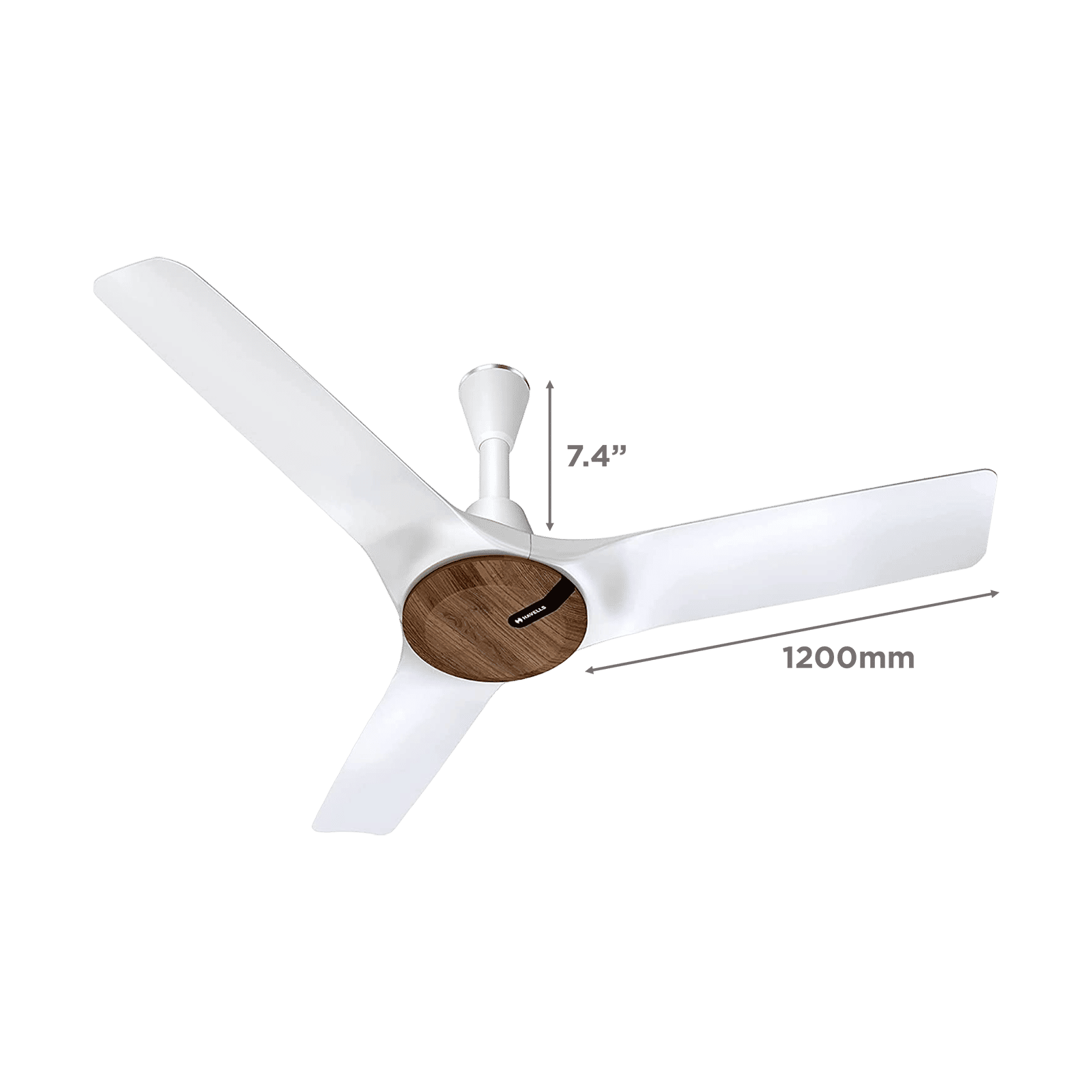 HAVELLS Stealth Neo 5 Star 1200mm 3 Blade BLDC Motor Ceiling Fan with Remote (Eco Active Technology, Wood -Mist)_2
