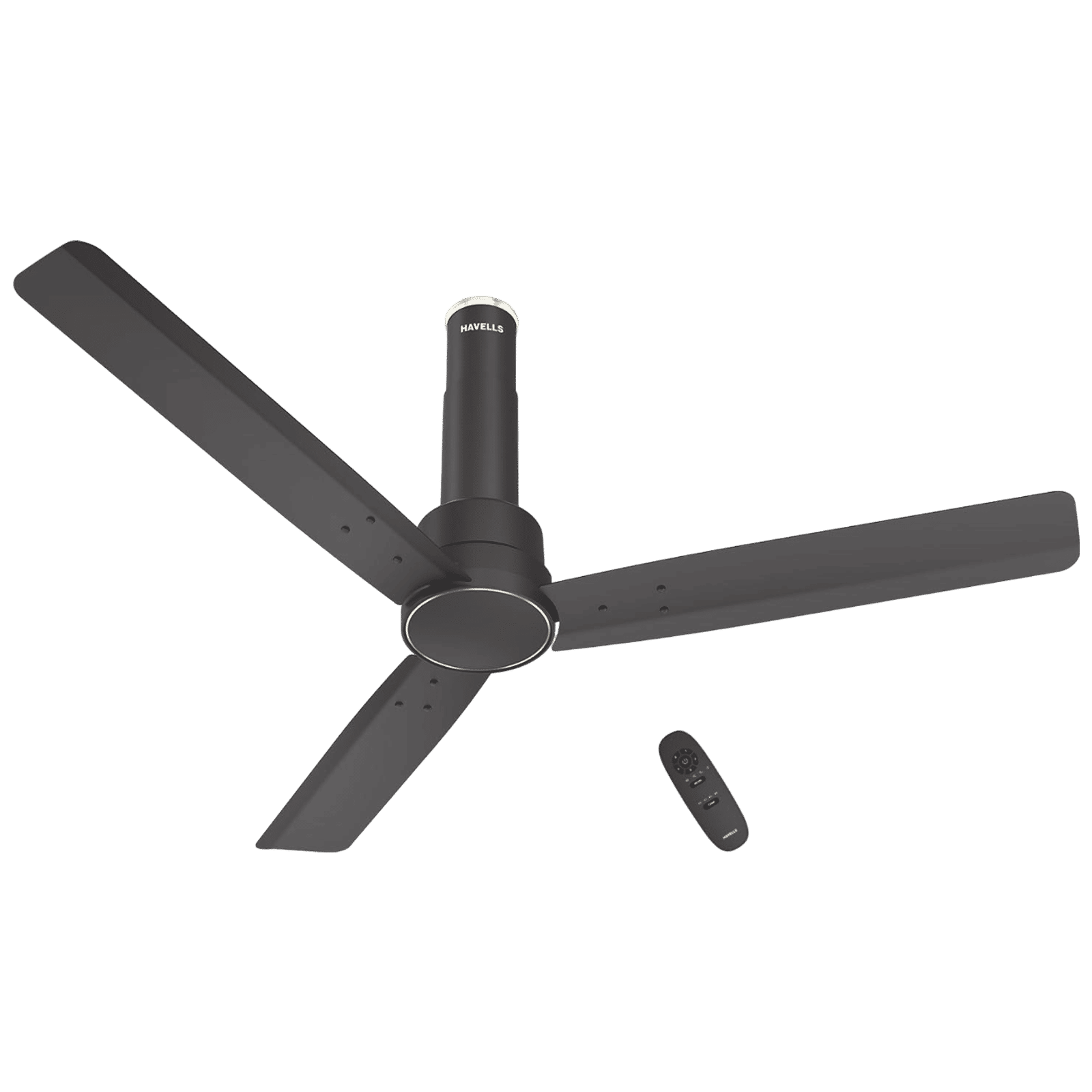 HAVELLS Elio 5 Star 1200mm 3 Blade BLDC Motor Ceiling Fan with Remote (Wood Finished Blades, Smoke Brown)_1