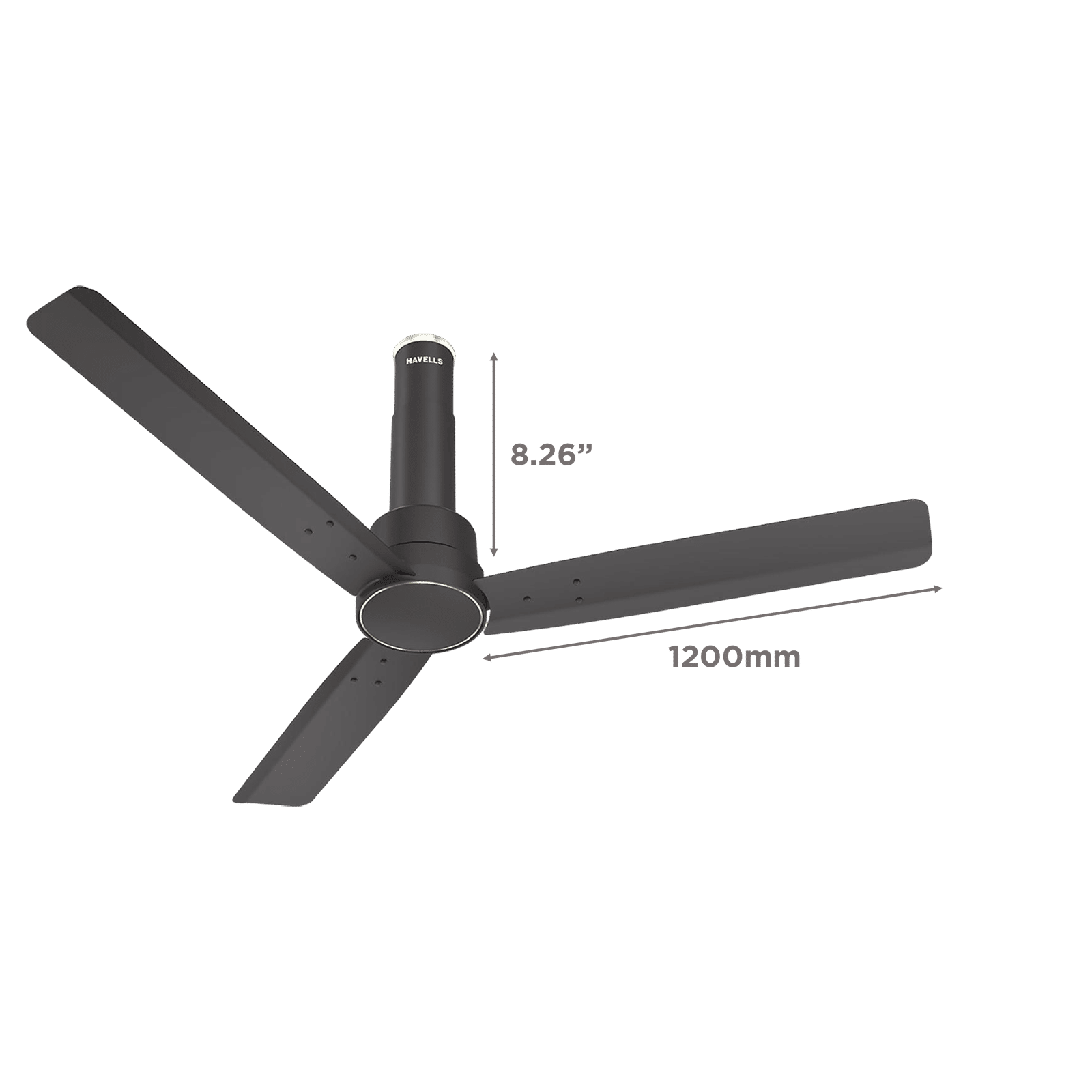 HAVELLS Elio 5 Star 1200mm 3 Blade BLDC Motor Ceiling Fan with Remote (Wood Finished Blades, Smoke Brown)_2