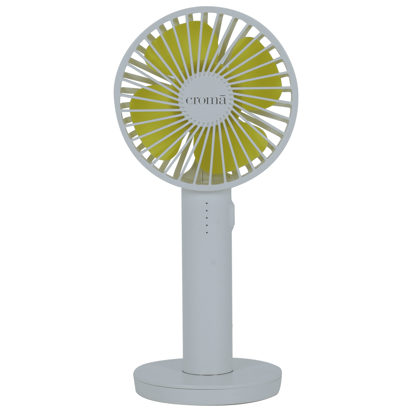 Croma 4 Blade Rechargeable Personal Fan with 2000 mAh Battery (BLDC Copper Motor, White) Croma 4 Blade Rechargeable Personal Fan with 2000 mAh Battery (BLDC Copper Motor, White)_1