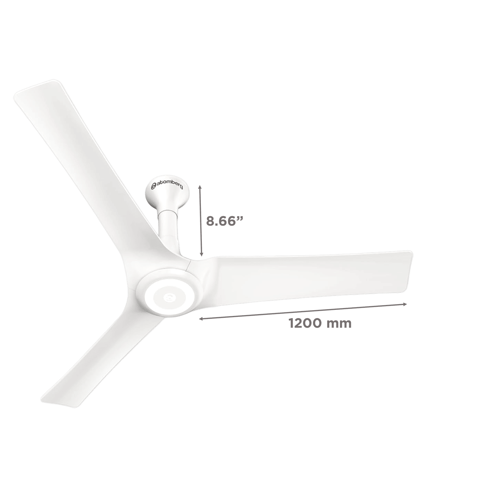 atomberg Aris Starlight 5 Star 1200mm 3 Blade BLDC Motor Smart Ceiling Fan with Remote (Boost Mode, Marble White)_2