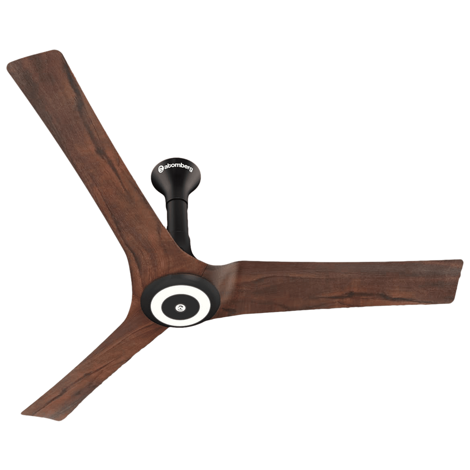 atomberg Aris 5 Star 1200mm 3 Blade BLDC Motor Smart Ceiling Fan with Remote (Voice Assistance, Dark Teakwood)_1
