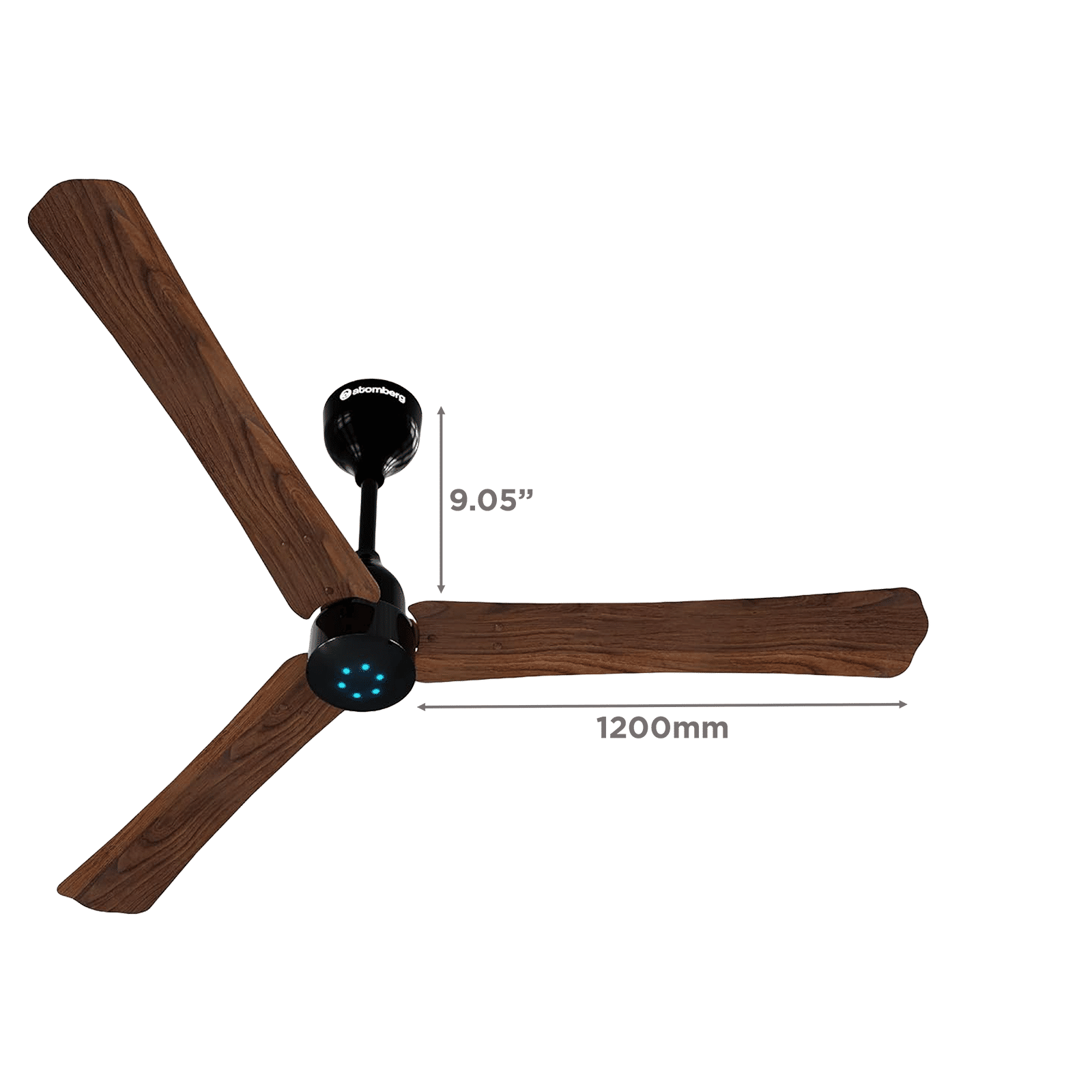 atomberg Renesa Plus 5 Star 1200mm 3 Blade BLDC Motor Ceiling Fan with Remote (LED Indicator, Dark Walnut) atomberg Renesa Plus 5 Star 1200mm 3 Blade BLDC Motor Ceiling Fan with Remote (LED Indicator, Dark Walnut)_2