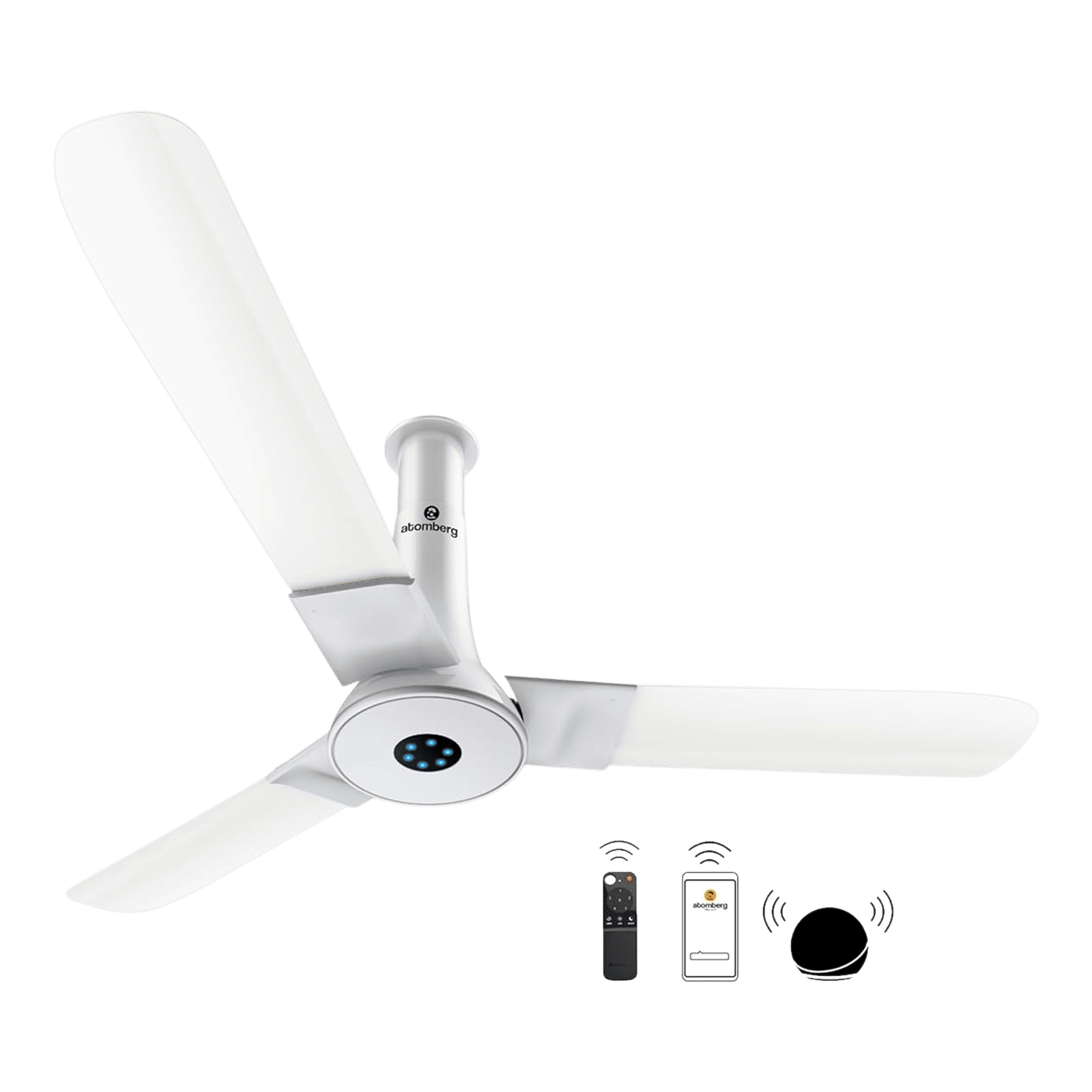 atomberg Studio Smart Plus 5 Star 1200mm 3 Blade BLDC Motor Smart Ceiling Fan with Remote (Boost Mode, Marble White) atomberg Studio Smart Plus 5 Star 1200mm 3 Blade BLDC Motor Smart Ceiling Fan with Remote (Boost Mode, Marble White)_5