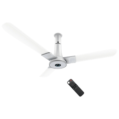atomberg Studio Smart Plus 5 Star 1200mm 3 Blade BLDC Motor Smart Ceiling Fan with Remote (Voice Control, Marble White)