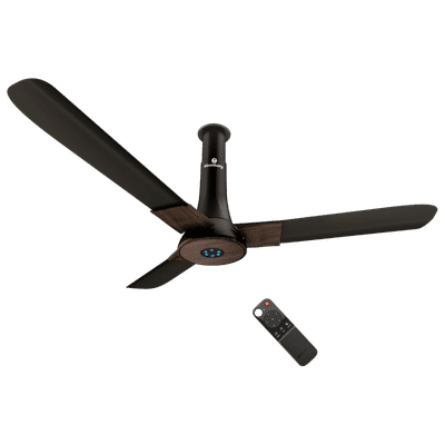 atomberg Studio Smart Plus 5 Star 1200mm 3 Blade BLDC Motor Smart Ceiling Fan with Remote (Voice Control, Earth Brown)
