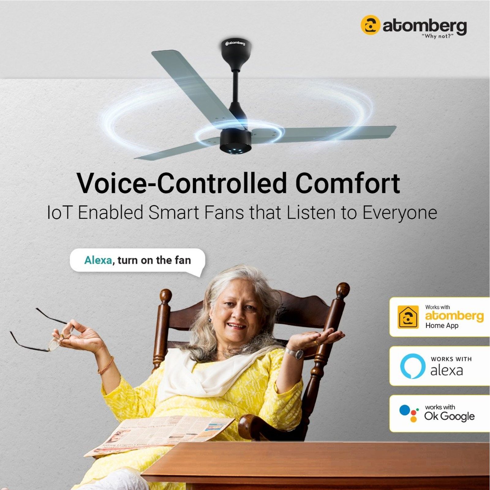 atomberg Renesa Smart 5 Star 1200mm 3 Blade BLDC Motor Smart Ceiling Fan with Remote (Boost Mode, Misty Teal) atomberg Renesa Smart 5 Star 1200mm 3 Blade BLDC Motor Smart Ceiling Fan with Remote (Boost Mode, Misty Teal)_6