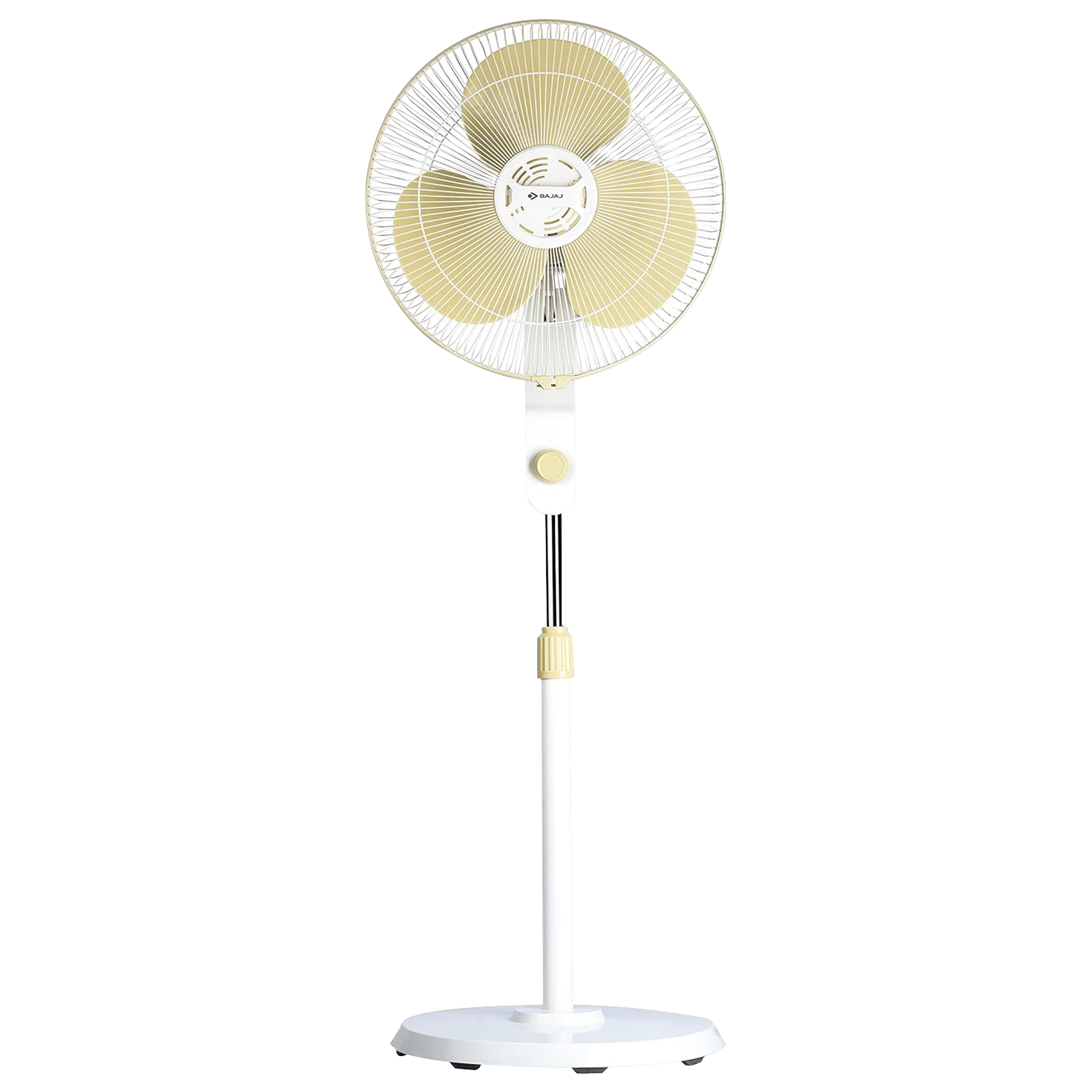BAJAJ Veloce 400mm 3 Blade Silent Operation Pedestal Fan (Copper Motor, Champagne Fizz)_1