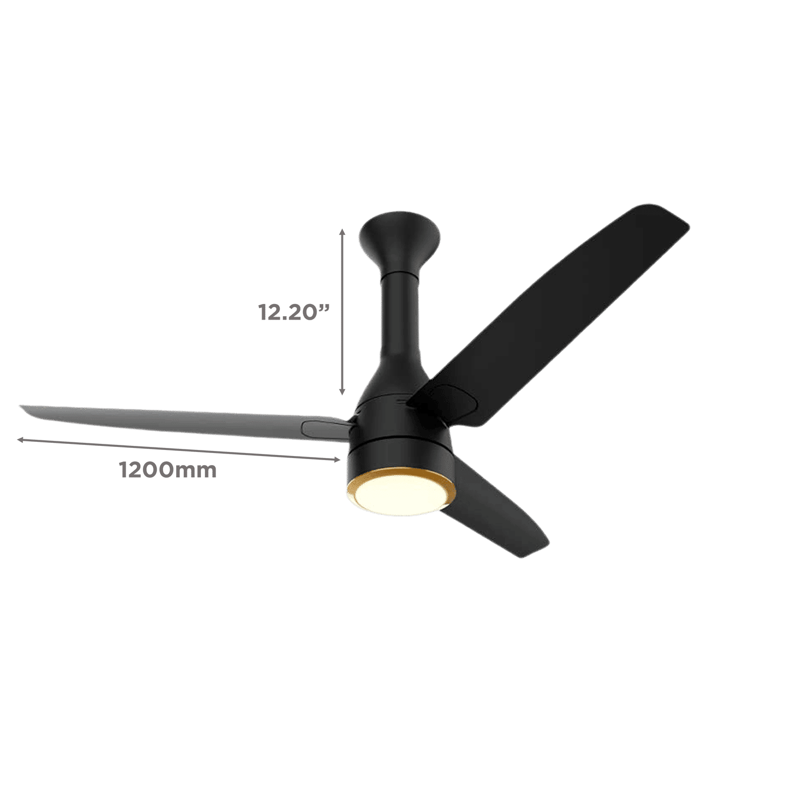 Crompton Energion Roverr Underlight 5 Star 1200mm 3 Blade BLDC Motor Ceiling Fan with Remote (Intelligent Memory Function, Matte Black) Crompton Energion Roverr Underlight 5 Star 1200mm 3 Blade BLDC Motor Ceiling Fan with Remote (Intelligent Memory Function, Matte Black)_2
