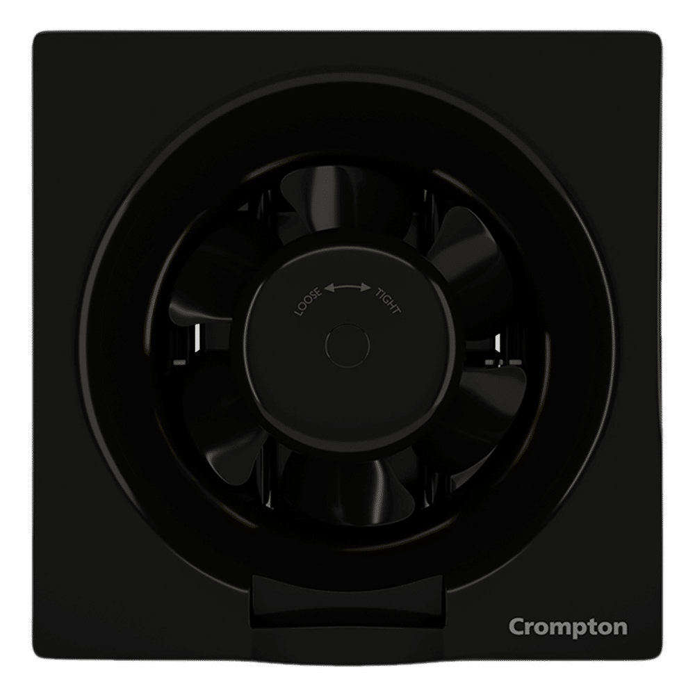 Crompton Brisk Air Plus 6 Inch 150mm Exhaust Fan (Auto Dust Protection Shutters, Black) Crompton Brisk Air Plus 6 Inch 150mm Exhaust Fan (Auto Dust Protection Shutters, Black)_1