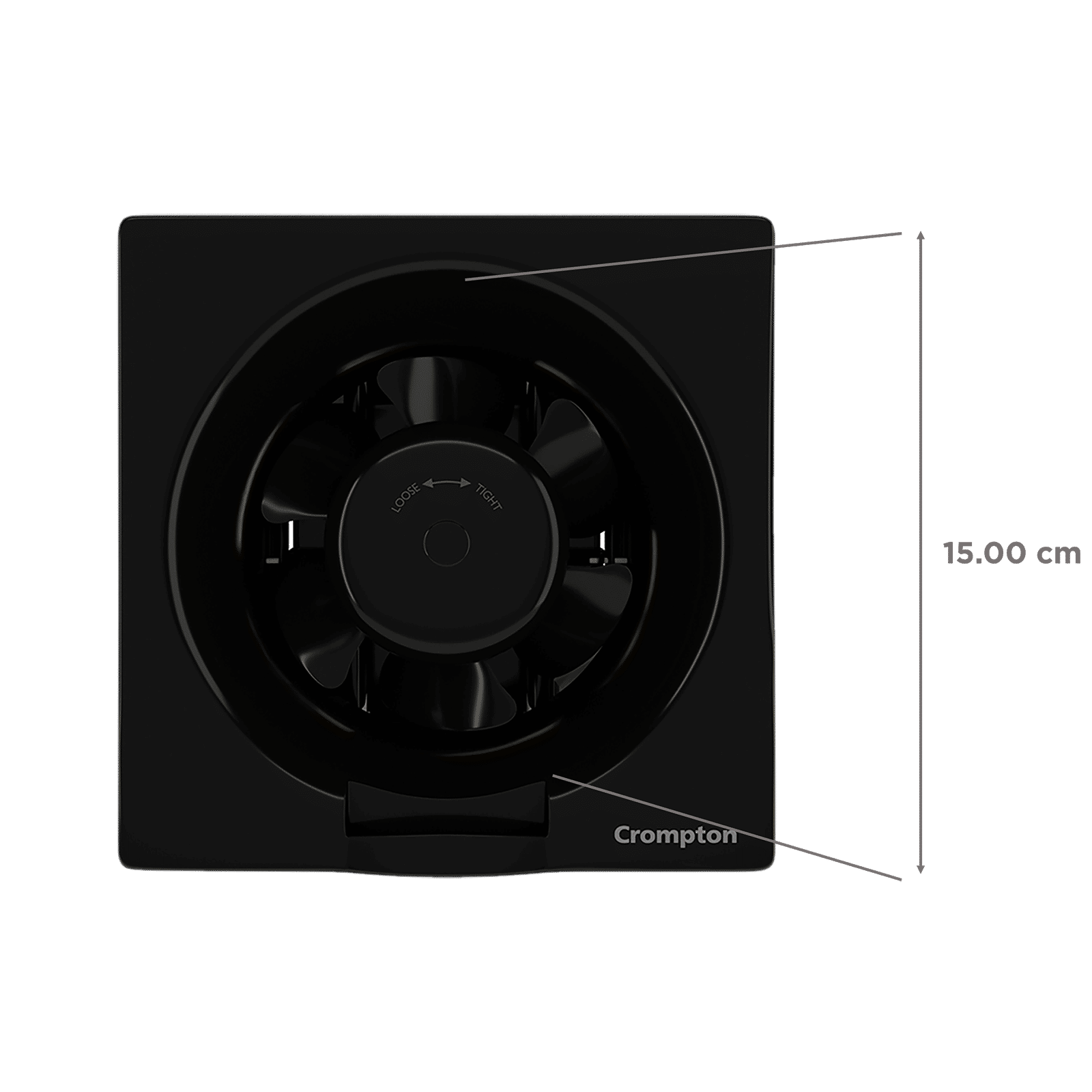 Crompton Brisk Air Plus 6 Inch 150mm Exhaust Fan (Auto Dust Protection Shutters, Black) Crompton Brisk Air Plus 6 Inch 150mm Exhaust Fan (Auto Dust Protection Shutters, Black)_2