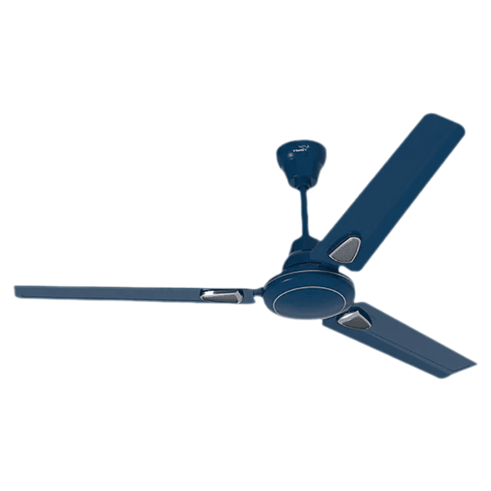 V-Guard Windle Deco AS 1 Star 1200mm 3 Blade Copper Motor Ceiling Fan (Double-shielded Ball Bearing, Admiral Blue)_1