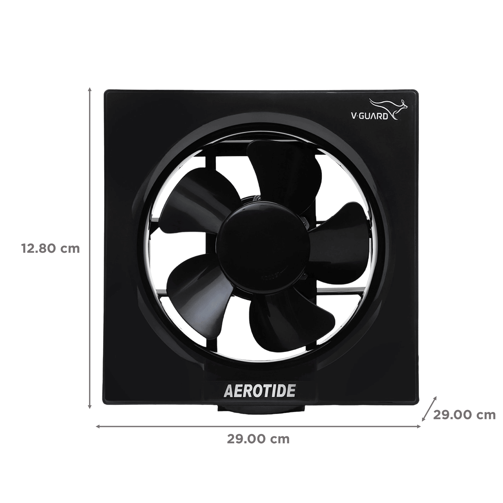 V-GUARD Aerotide 8 Inch 200mm Exhaust Fan (Powerful Copper Motor, Black) V-GUARD Aerotide 8 Inch 200mm Exhaust Fan (Powerful Copper Motor, Black)_2