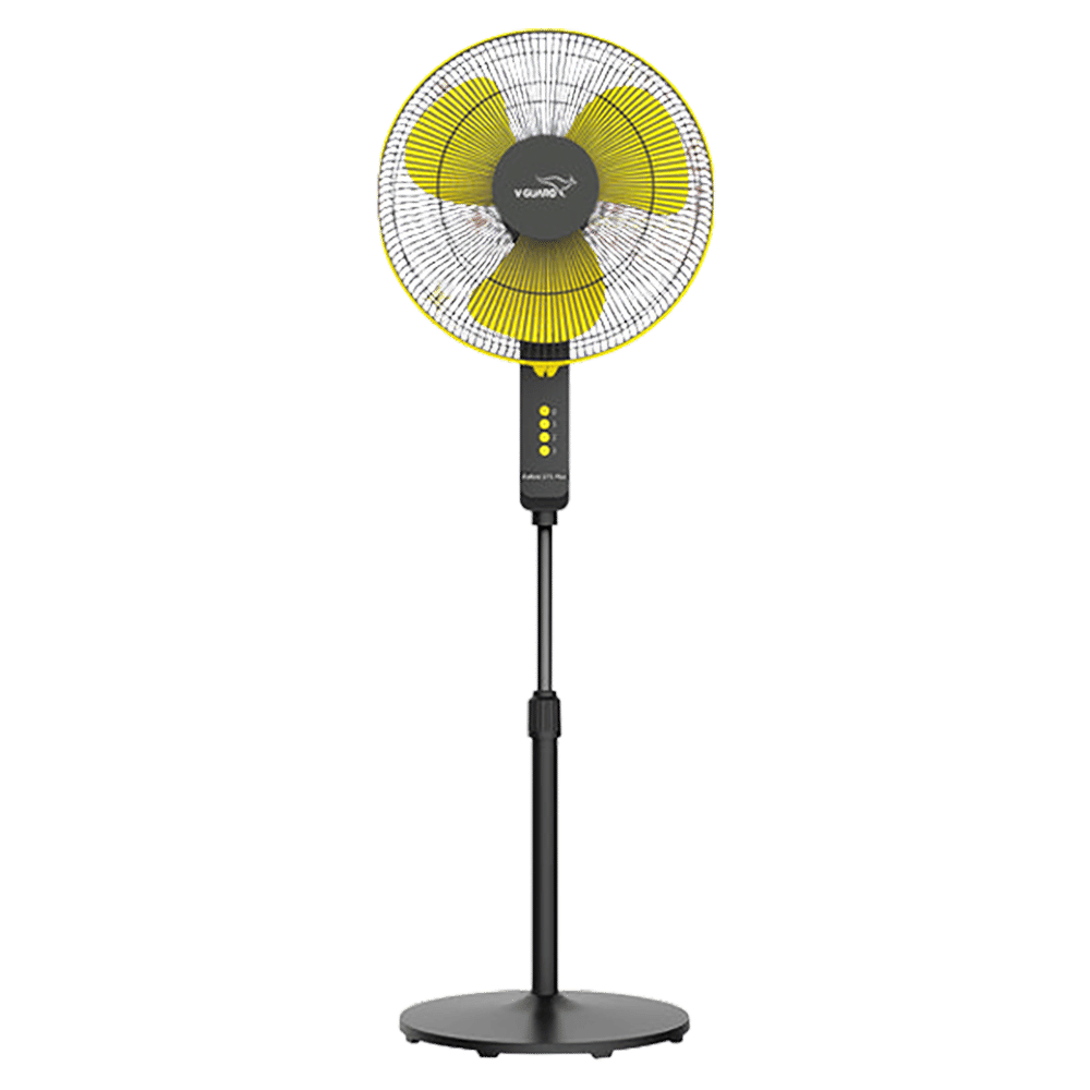 V-Guard Esfera STS Plus 400mm 3 Blade 2-in-1 Convertible Pedestal Fan (Powerful Copper Motor, Yellow & Black)_1