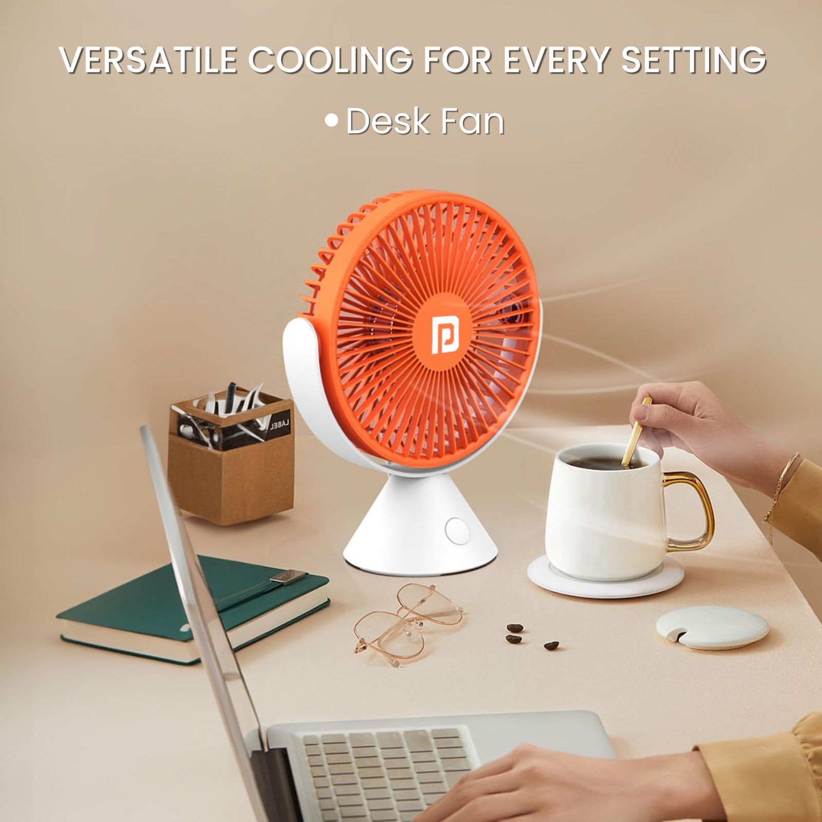 PORTRONICS Aero Breeze 178mm 3 Blade BLDC Motor Table Fan (360 Degree Cooling, White) PORTRONICS Aero Breeze 178mm 3 Blade BLDC Motor Table Fan (360 Degree Cooling, White)_7