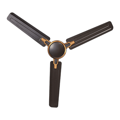USHA Racer Chrome 1200mm 3 Blade Copper Motor Ceiling Fan (High Air Delivery, Smoke Brown)