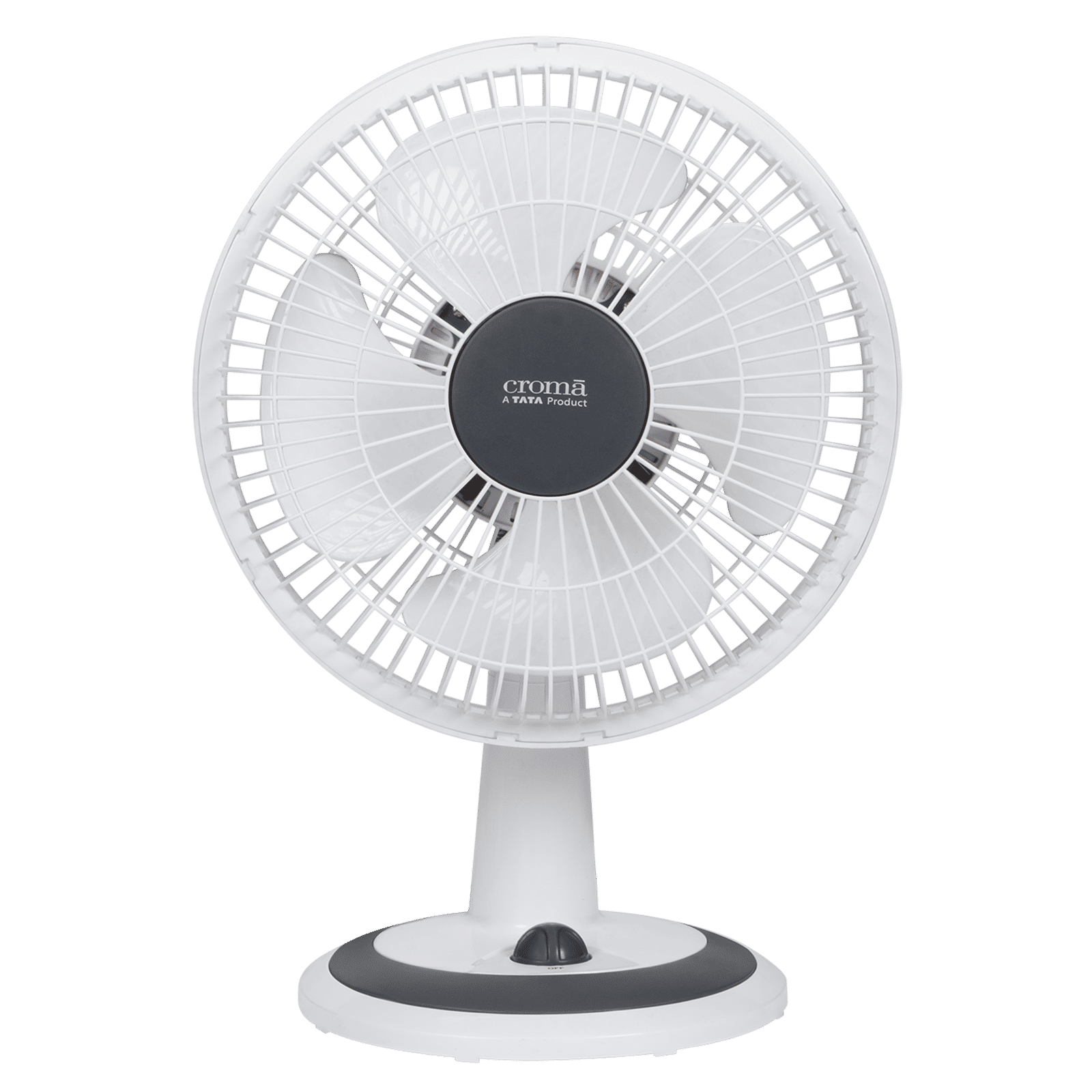 Croma 285mm 4 Blade Copper Motor Table Fan (3 Speed Control, White) Croma 285mm 4 Blade Copper Motor Table Fan (3 Speed Control, White)_1