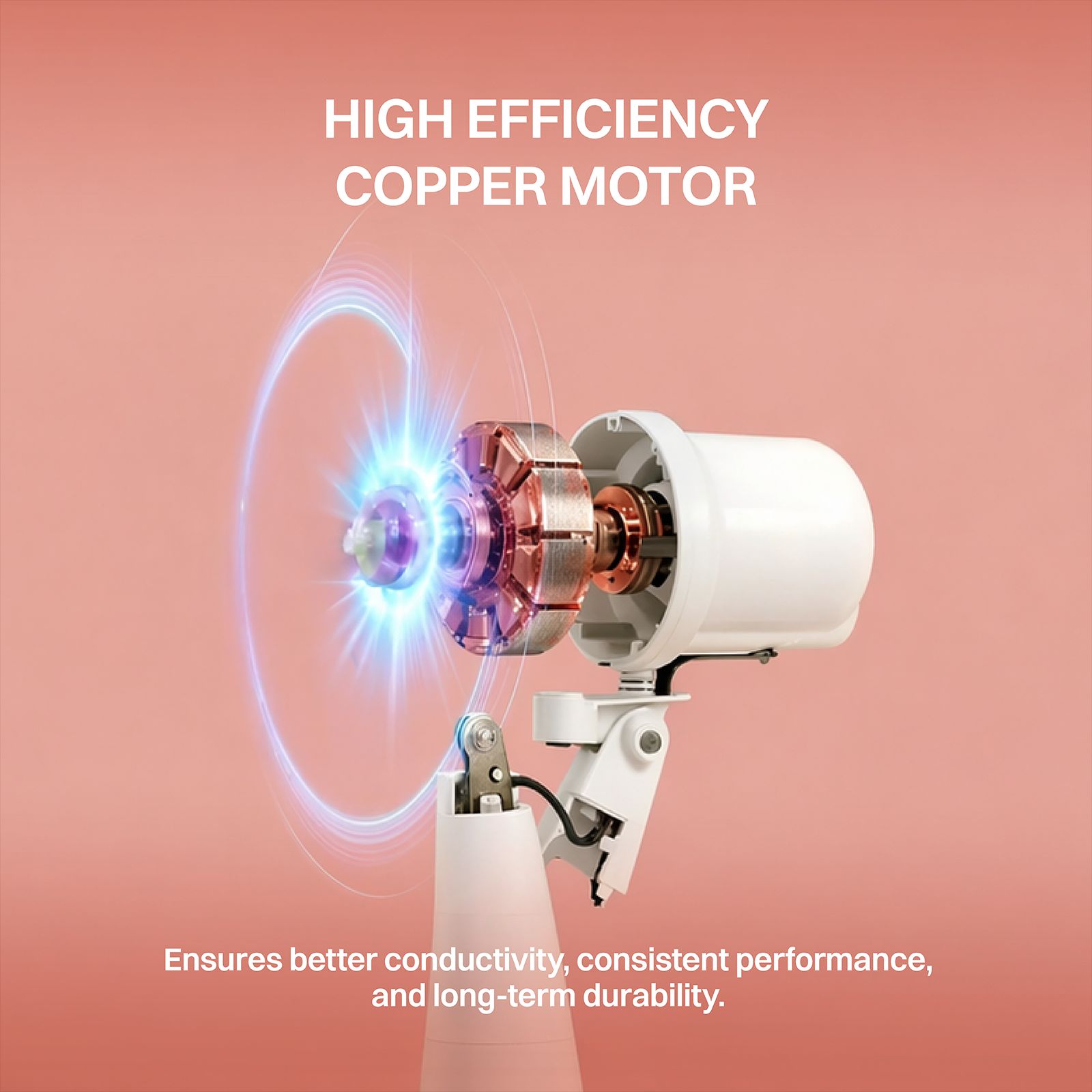 Croma 285mm 4 Blade Copper Motor Table Fan (3 Speed Control, White) Croma 285mm 4 Blade Copper Motor Table Fan (3 Speed Control, White)_9