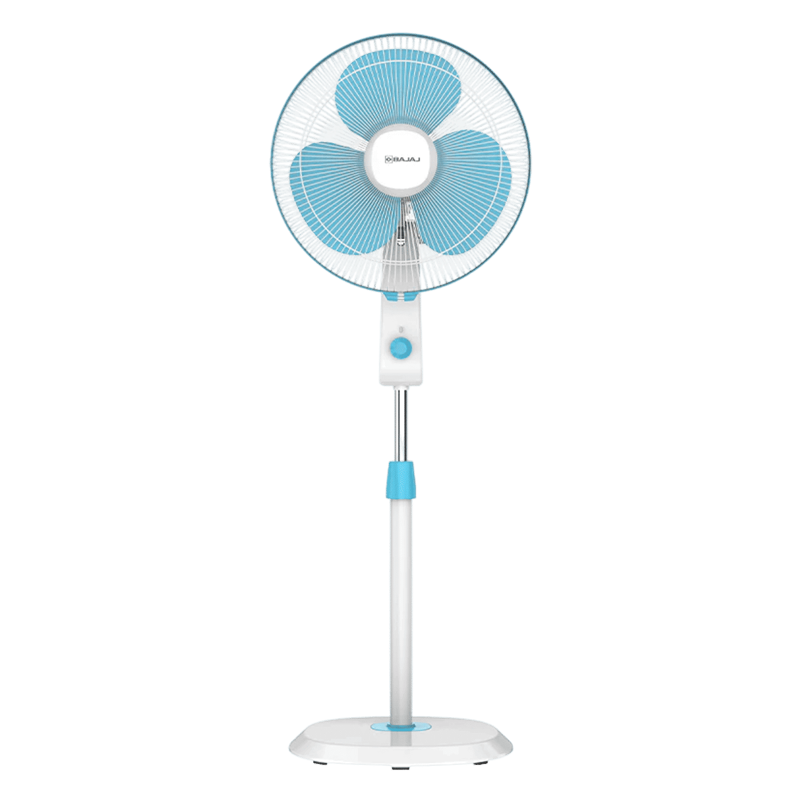 BAJAJ Robusto 400mm 3 Blade Copper Motor Pedestal Fan (DuraBreeze Technology, Icy Blue & White)_1