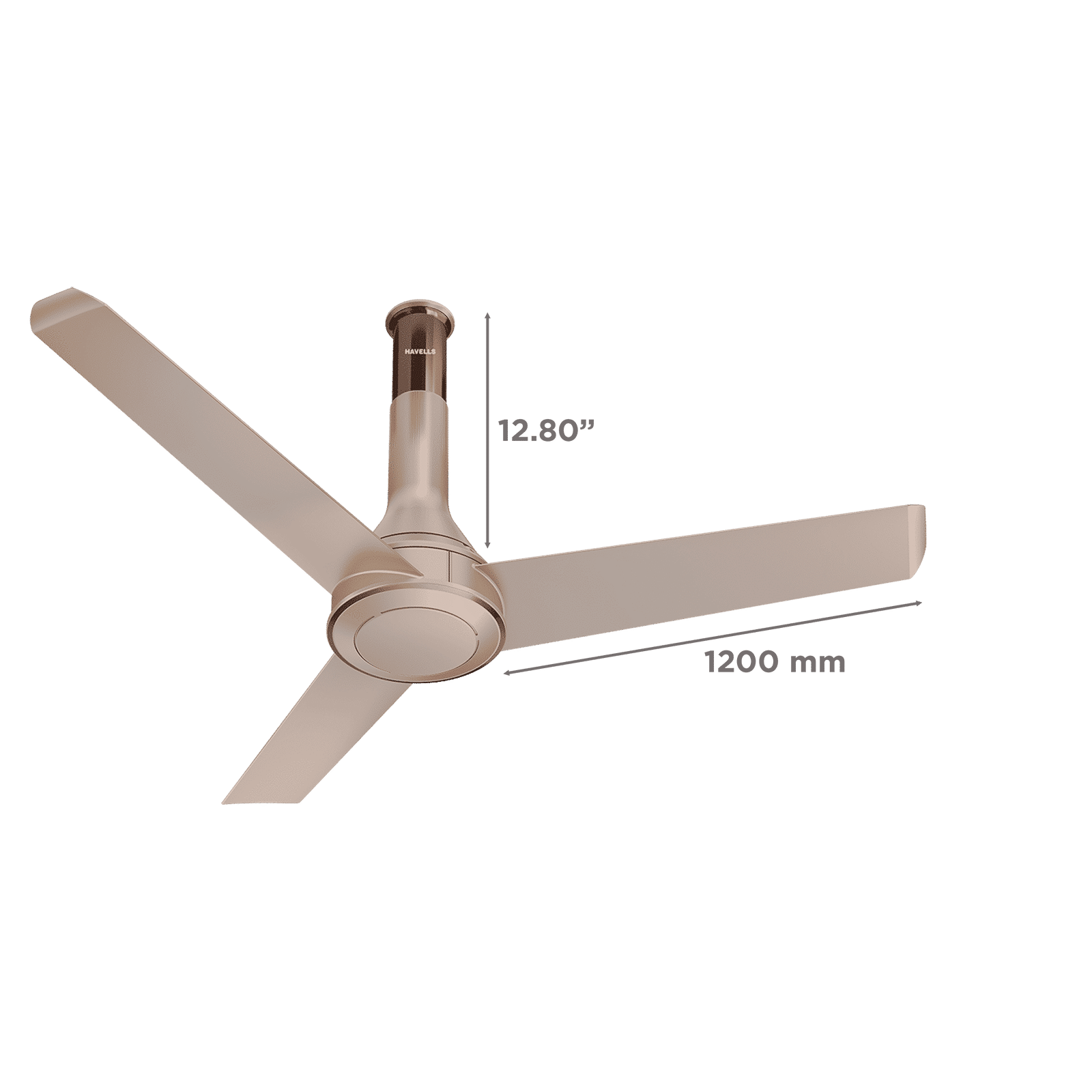 HAVELLS Crista 5 Star 1200mm 3 Blade BLDC Motor Ceiling Fan with Remote (Aerodynamic Winglet Blades, Champagne Cola)_2