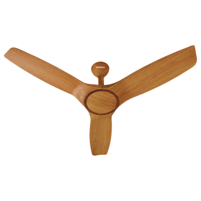 HAVELLS Stealth Air 5 Star 1200mm 3 Blade BLDC Motor Ceiling Fan with Remote (Aerodynamic Blades, Pinewood Cola Chrome)