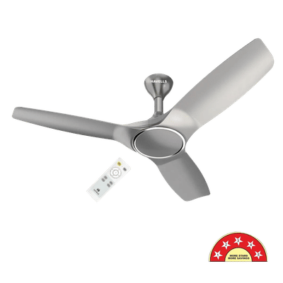 HAVELLS Stealth Air 5 Star 1200 mm 3 Blade BLDC Motor Ceiling Fan with Remote (Aerodynamic Blades, Mist)