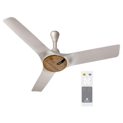 HAVELLS Stealth BLDC 5 Star 1200mm 3 Blade Permanent Magnet Motor Ceiling Fan with Remote (Aerodynamic Blades, White)