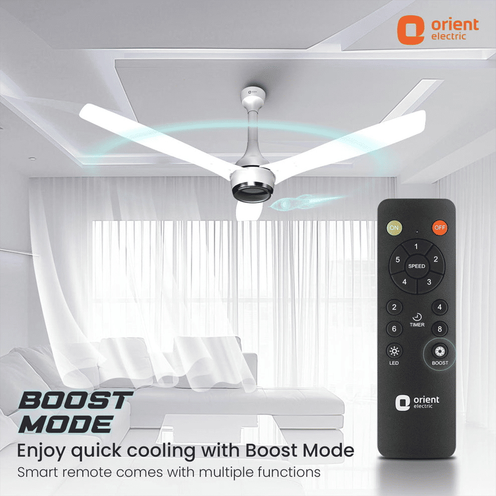 Orient Aeon 5 Star 1200mm 3 Blade BLDC Motor Ceiling Fan with Remote (Antidust, Pixel White) Orient Aeon 5 Star 1200mm 3 Blade BLDC Motor Ceiling Fan with Remote (Antidust, Pixel White)_8