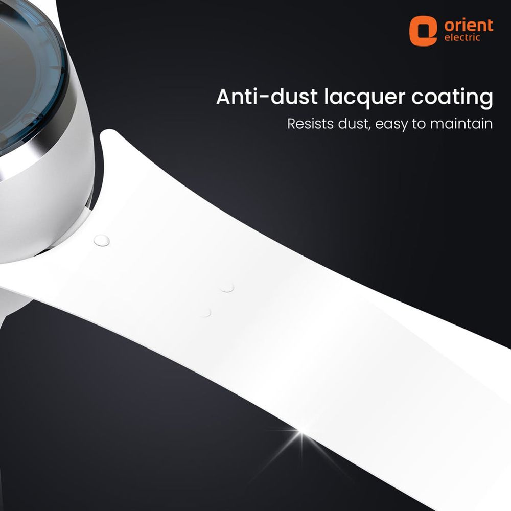 Orient Aeon 5 Star 1200mm 3 Blade BLDC Motor Ceiling Fan with Remote (Antidust, Pixel White) Orient Aeon 5 Star 1200mm 3 Blade BLDC Motor Ceiling Fan with Remote (Antidust, Pixel White)_11