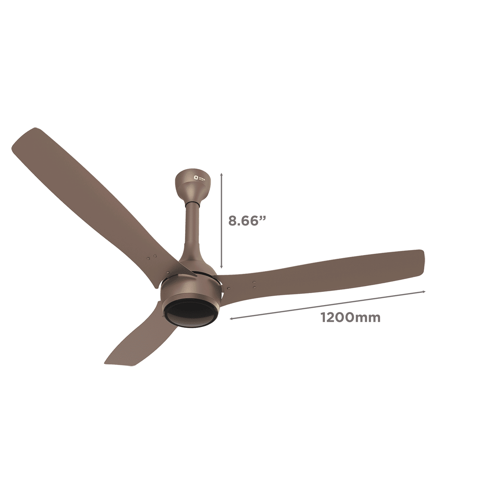 Orient Aeon 5 Star 1200mm 3 Blade BLDC Motor Ceiling Fan with Remote (Antidust, Tangerine Brown) Orient Aeon 5 Star 1200mm 3 Blade BLDC Motor Ceiling Fan with Remote (Antidust, Tangerine Brown)_2