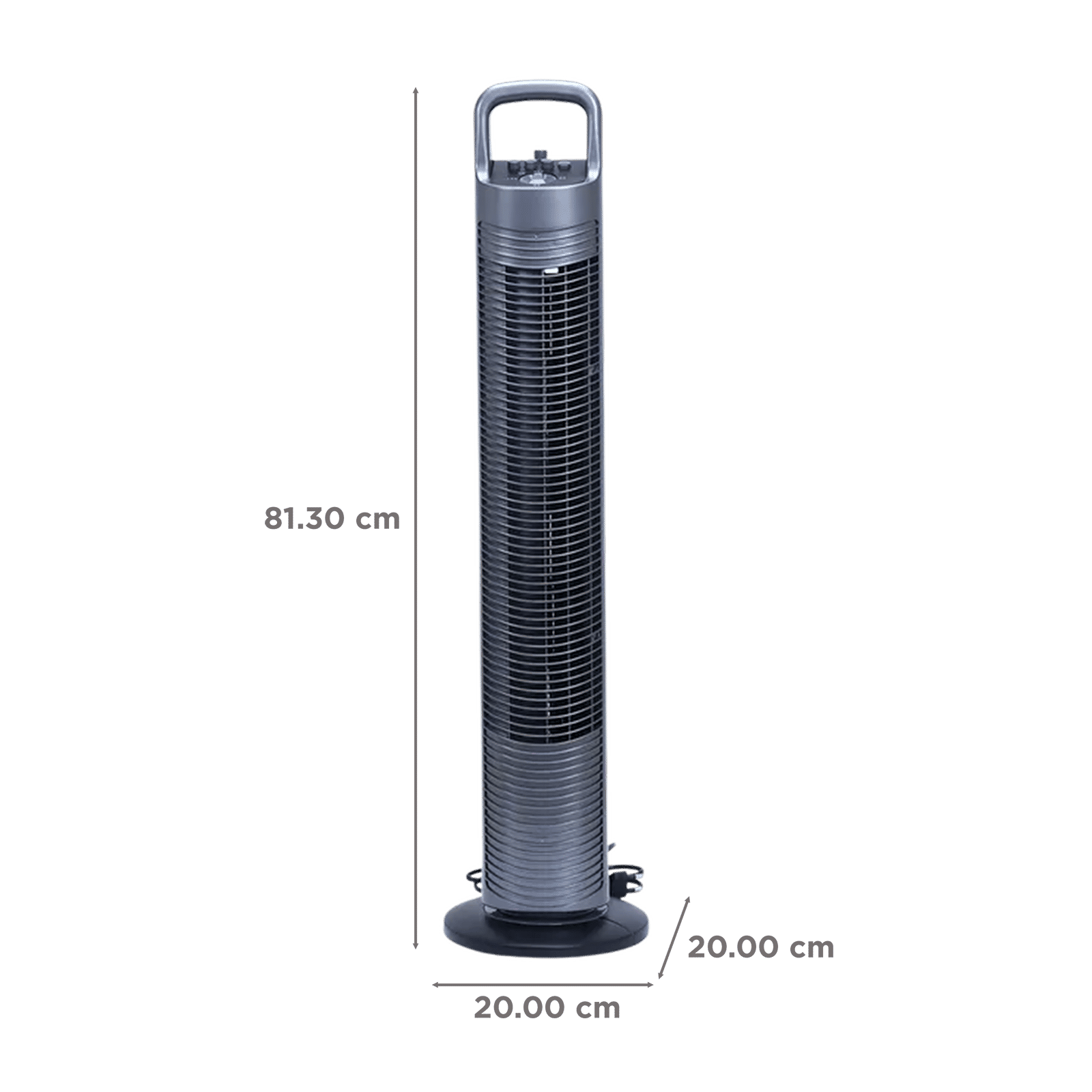 Croma Bladeless Tower Fan (3 Speed Settings, Grey) Croma Bladeless Tower Fan (3 Speed Settings, Grey)_2