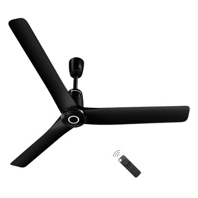atomberg Aris Contour Smart 5 Star 1200mm 3 Blade BLDC Motor Smart Ceiling Fan with Remote (LED Indicators, Midnight Black)