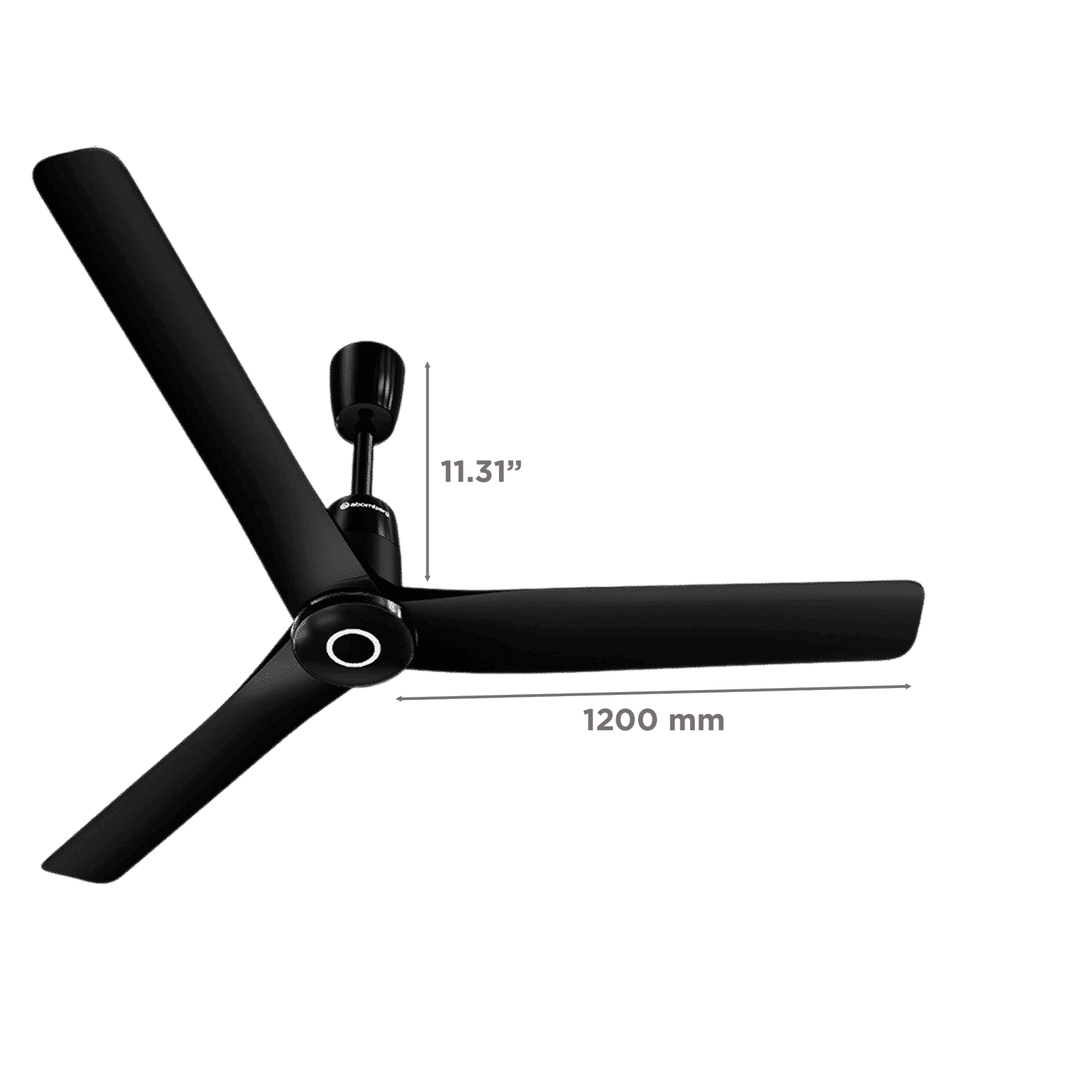 atomberg Aris Contour Smart 5 Star 1200mm 3 Blade BLDC Motor Smart Ceiling Fan with Remote (LED Indicators, Midnight Black)_2