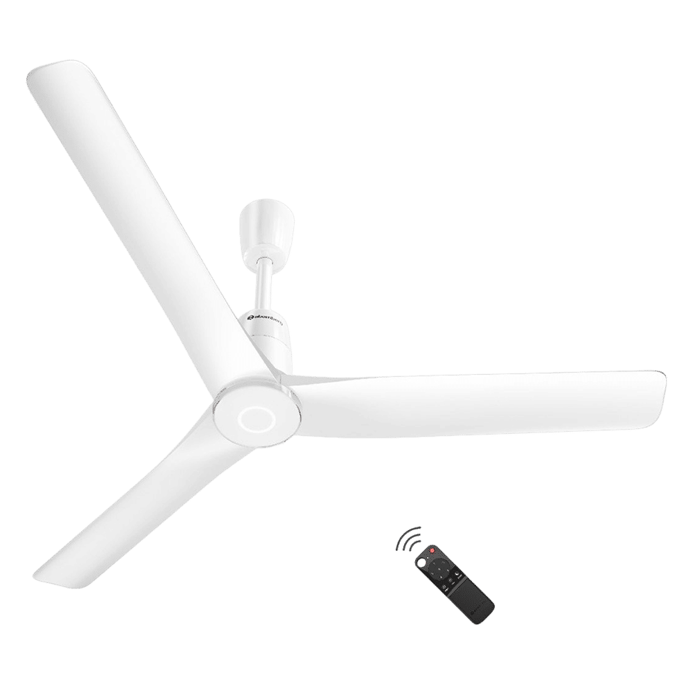 atomberg Aris Contour Smart 5 Star 1200mm 3 Blade BLDC Motor Smart Ceiling Fan with Remote (LED Indicators, Marble White)_1