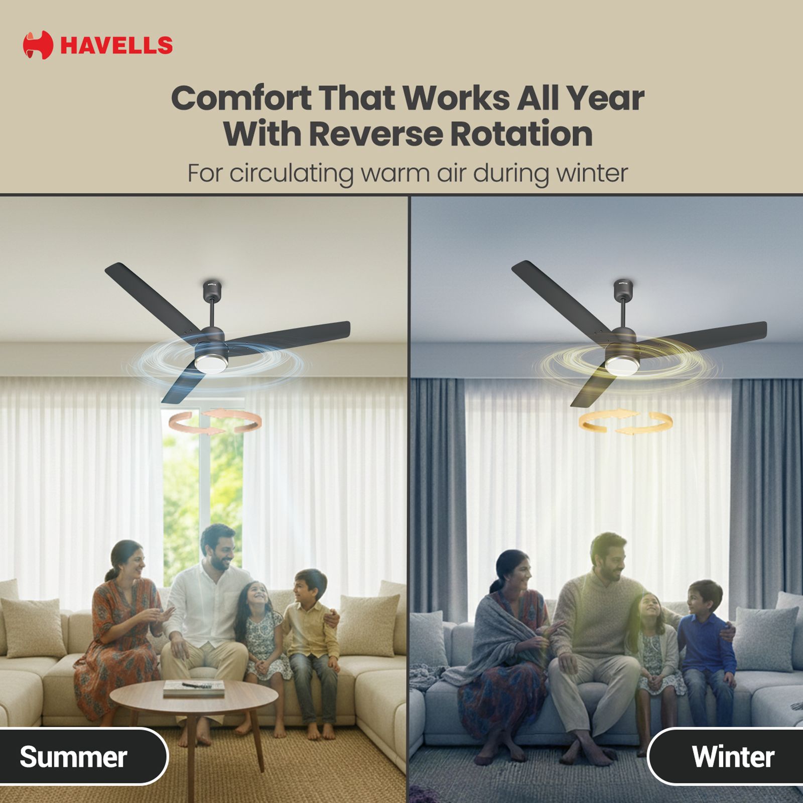 Havells Epic Underlight 5 Star 1200mm 3 Blade BLDC Motor Ceiling Fan with Remote (Reverse Rotation, Smoke Brown) Havells Epic Underlight 5 Star 1200mm 3 Blade BLDC Motor Ceiling Fan with Remote (Reverse Rotation, Smoke Brown)_11