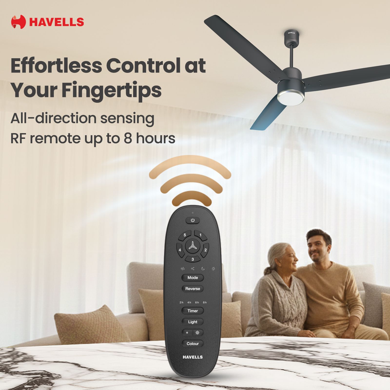 Havells Epic Underlight 5 Star 1200mm 3 Blade BLDC Motor Ceiling Fan with Remote (Reverse Rotation, Smoke Brown) Havells Epic Underlight 5 Star 1200mm 3 Blade BLDC Motor Ceiling Fan with Remote (Reverse Rotation, Smoke Brown)_12