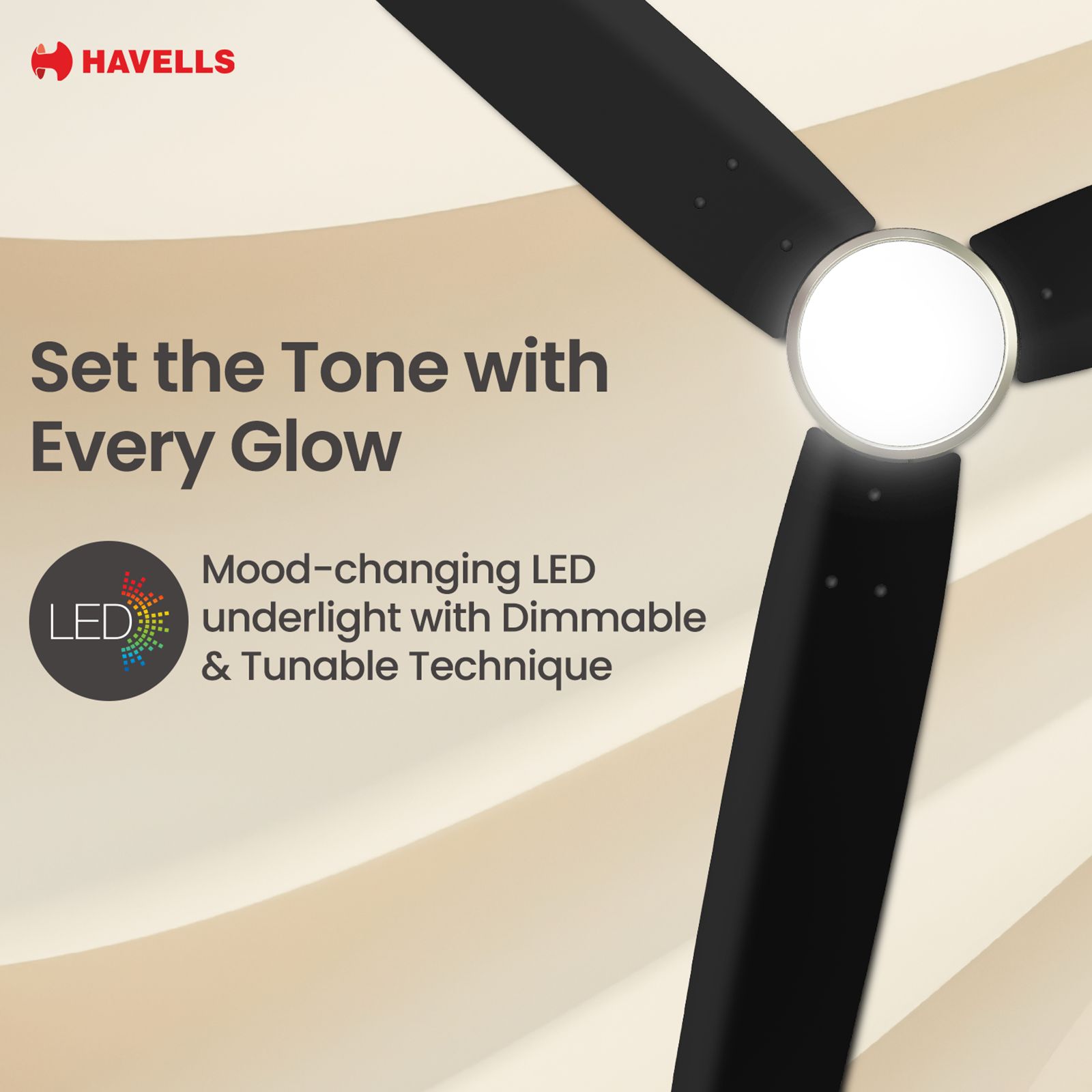 Havells Epic Underlight 5 Star 1200mm 3 Blade BLDC Motor Ceiling Fan with Remote (Reverse Rotation, Matt Black) Havells Epic Underlight 5 Star 1200mm 3 Blade BLDC Motor Ceiling Fan with Remote (Reverse Rotation, Matt Black)_5