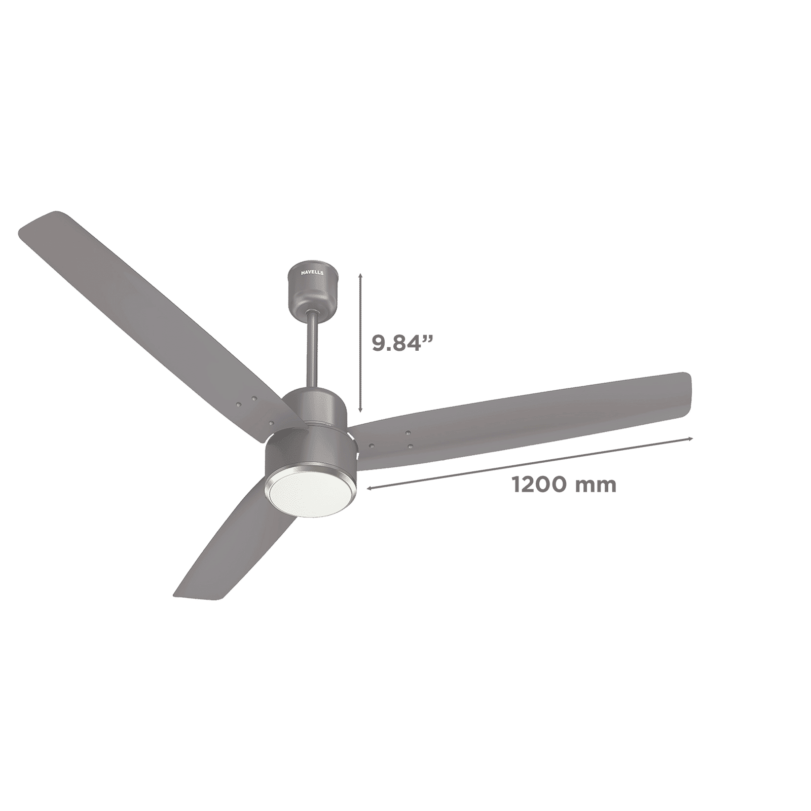 Havells Epic Underlight 5 Star 1200mm 3 Blade BLDC Motor Ceiling Fan with Remote (Reverse Rotation, Stone Grey) Havells Epic Underlight 5 Star 1200mm 3 Blade BLDC Motor Ceiling Fan with Remote (Reverse Rotation, Stone Grey)_2