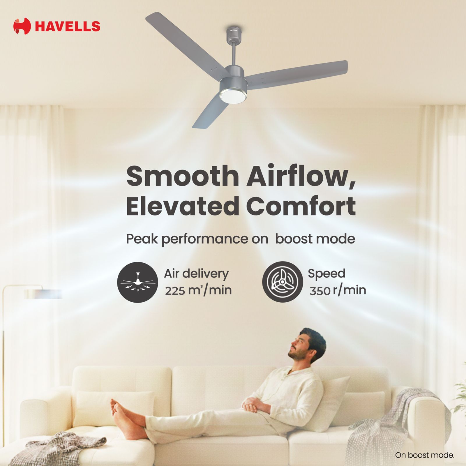 Havells Epic Underlight 5 Star 1200mm 3 Blade BLDC Motor Ceiling Fan with Remote (Reverse Rotation, Stone Grey) Havells Epic Underlight 5 Star 1200mm 3 Blade BLDC Motor Ceiling Fan with Remote (Reverse Rotation, Stone Grey)_8
