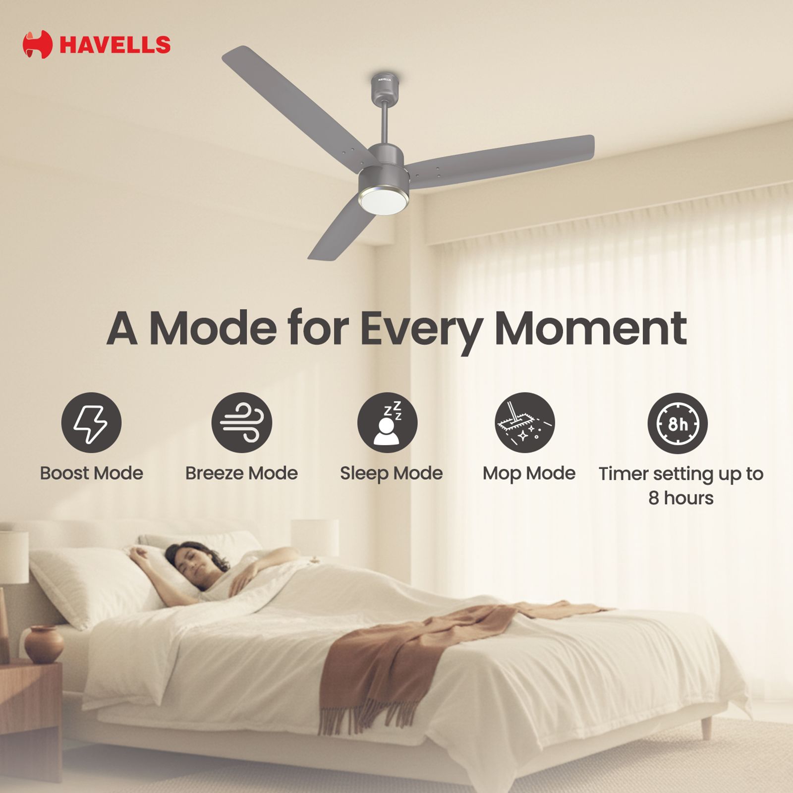 Havells Epic Underlight 5 Star 1200mm 3 Blade BLDC Motor Ceiling Fan with Remote (Reverse Rotation, Stone Grey) Havells Epic Underlight 5 Star 1200mm 3 Blade BLDC Motor Ceiling Fan with Remote (Reverse Rotation, Stone Grey)_10