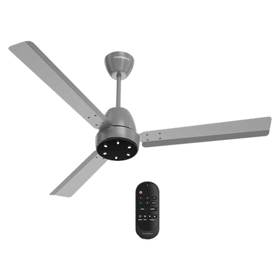 Crompton Energion NITEO 5 Star 1200mm 3 Blade BLDC Motor Ceiling Fan with Remote (Premium LED Lamp, Matt Grey)