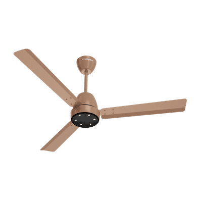 Crompton Energion NITEO 5 Star 1200mm 3 Blade BLDC Motor Ceiling Fan with Remote (Premium LED Lamp, Gilded Beige)