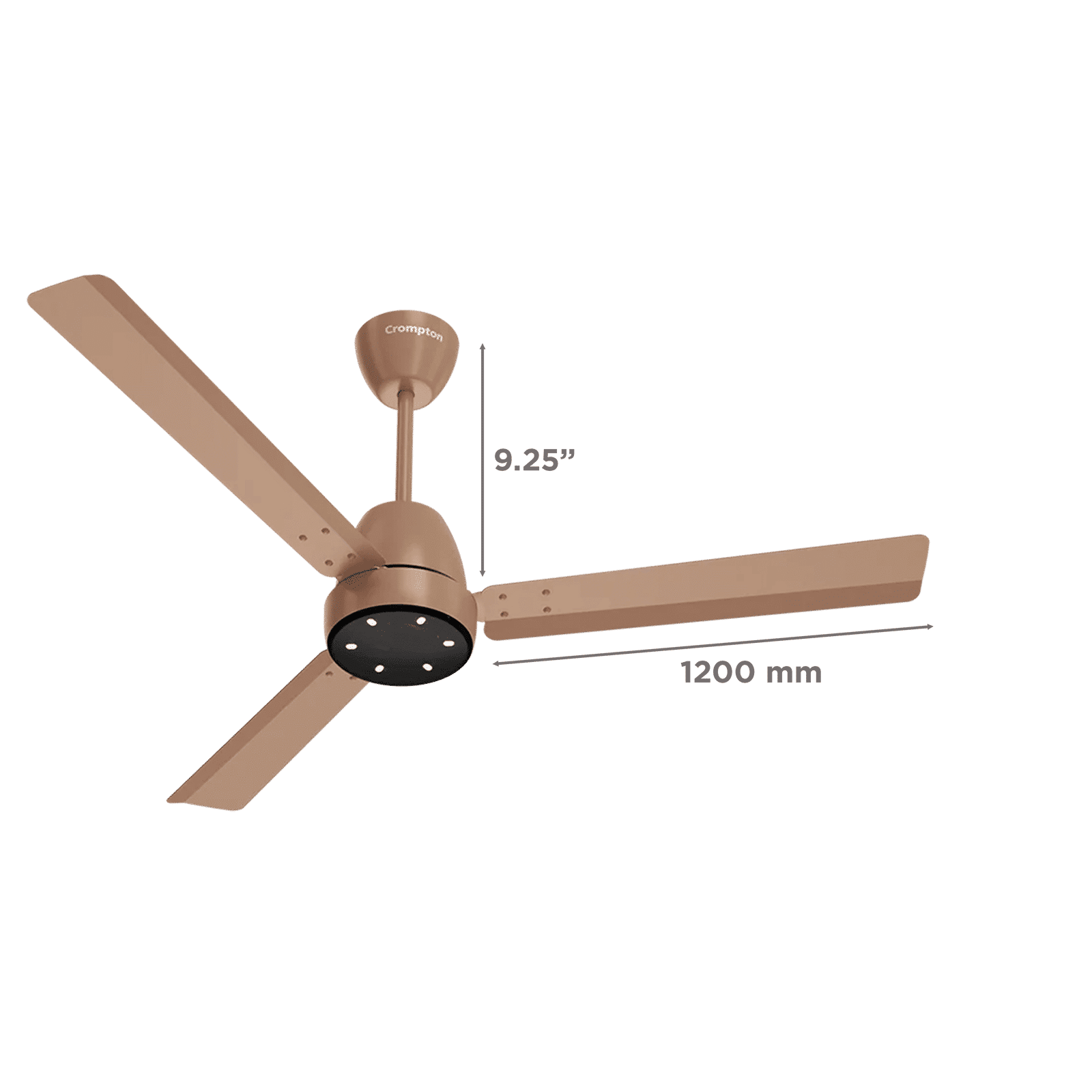 Crompton Energion NITEO 5 Star 1200mm 3 Blade BLDC Motor Ceiling Fan with Remote (Premium LED Lamp, Gilded Beige) Crompton Energion NITEO 5 Star 1200mm 3 Blade BLDC Motor Ceiling Fan with Remote (Premium LED Lamp, Gilded Beige)_2